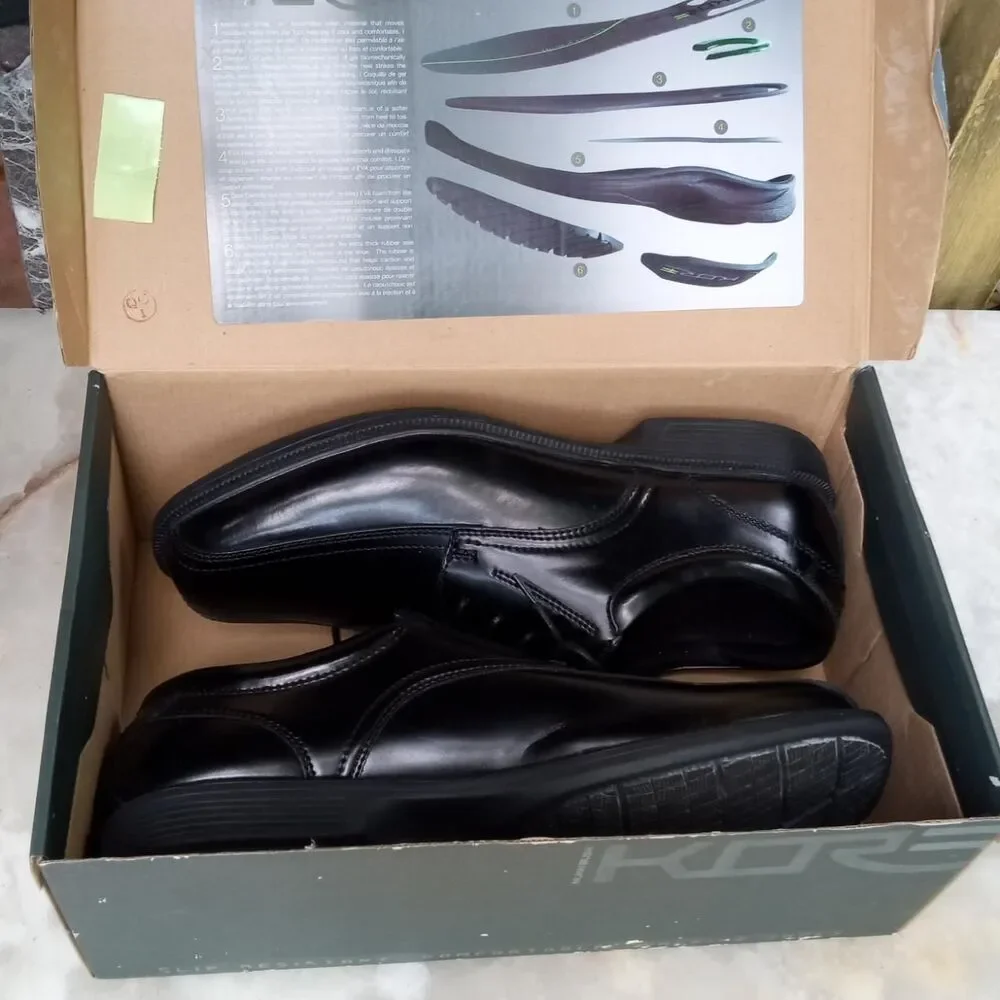 Nunn Bush Men's Black Walking Shoes Oxfords